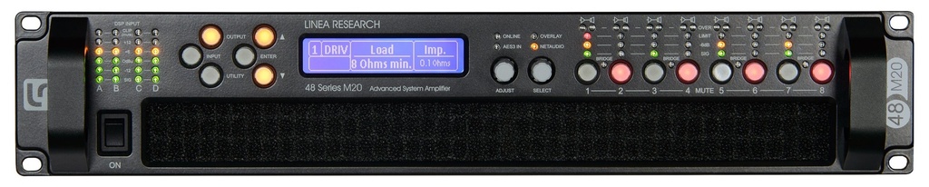[48M20 Dante 8ch Touring Amplifier 2500w] 48M20 Dante 8ch Touring Amplifier 2500w