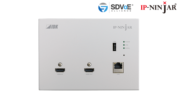 ["NJR-P01UFW-TR - 4K@60 Wallplate HDMI Transceiver with ""White"" plate (SFP+ module sold separately)"] NJR-P01UFW-TR - 4K@60 Wallplate HDMI Transceiver with "White" plate (SFP+ module sold separately)