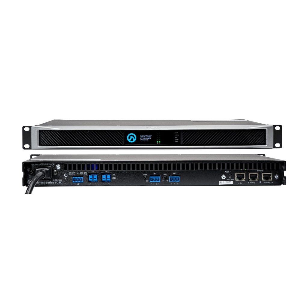 [LEA CS702D - 2x 700w 2ch Amplifier with DANTE] CS702D