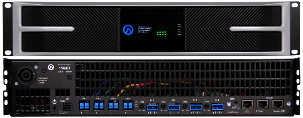 [LEA CS1504D - 4x 1500w 4ch Amplifier with DANTE] CS1504D