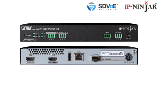 NJR-P01UF-TR - 4K@60 HDMI Transceiver Fiber model (SFP+ module sold separately)