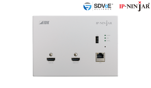 NJR-P01UCW-T - 4K@60 Wallplate HDMI Encoder CAT model with "White" plate
