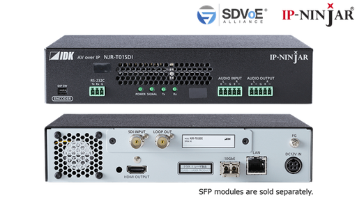 NJR-T01SDI - 3G/HD/SD-SDI Encoder (SFP+ module sold separately)